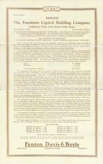 Pamphlet, The Furniture Capitol Building Company