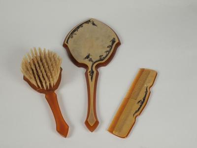 Dresser Set (hairbrush, Comb, Mirror - 3 Pcs.)