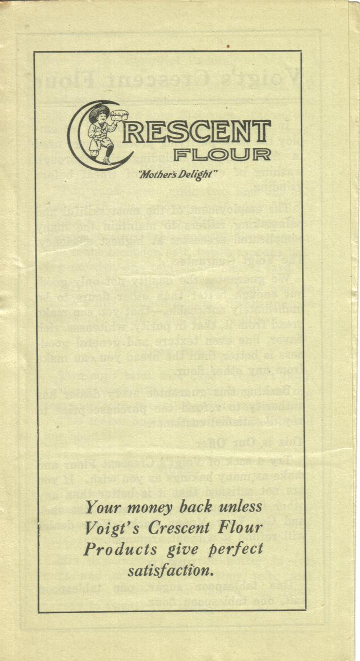 Booklet, 'crescent Flour'