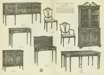 Furniture Plate, Berkey &amp; Gay Furniture Company, The Adelphi Plate I