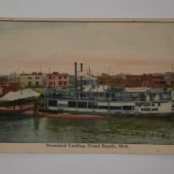 Postcard, 'steamboat Landing, Grand Rapids, Michigan'