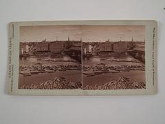 Stereoview, View of East Riverfront between Lyon Street and Pearl Street