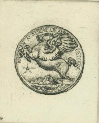 Print, 'american Academy Of Arts & Letters Medal - State Xiv  (final; Edition State)'