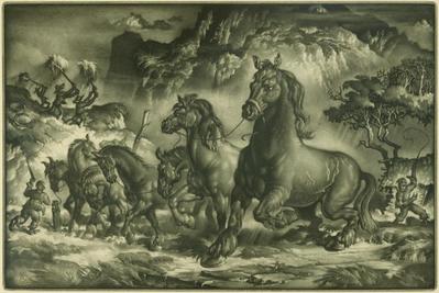 Print, 'Grain Threshers, Old Mexico - State V (Final; Edition  State)' (5 Of 5)