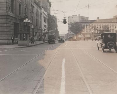 Photograph, East Fulton and Sheldon Looking West