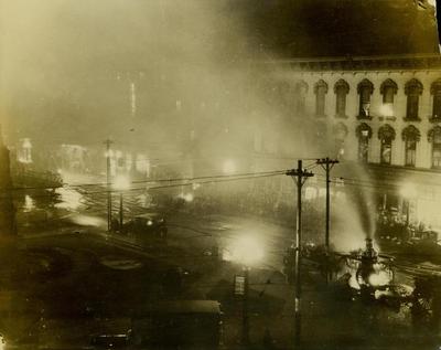 Photograph, Livingston Hotel Fire 