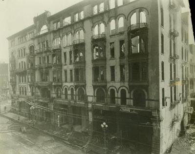 Photograph, Livingston Hotel Fire