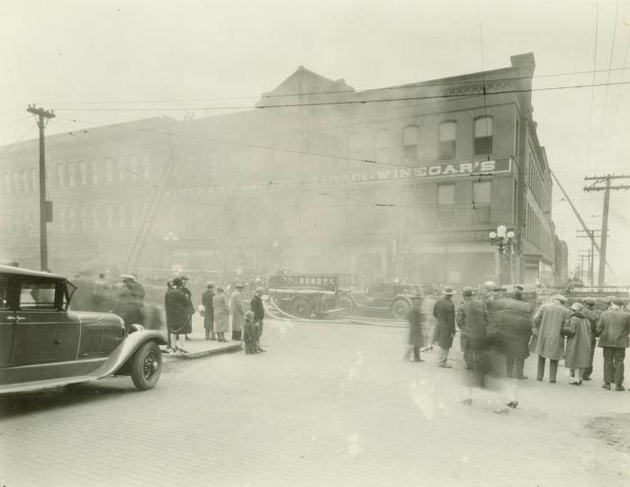 Photograph, Fire at Winegar's Furniture Store