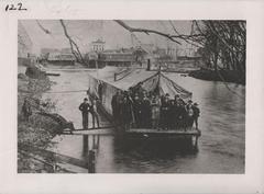 Photograph, Flat River Logging Scow in Lowell, Michigan