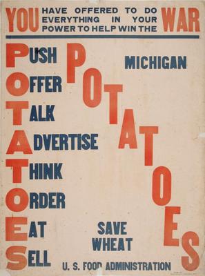Poster, Potatoes Save Wheat