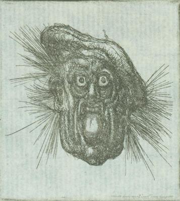 Print, 'philistine (self-portrait) - State Ii' (2 Of 2)