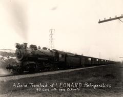 Photograph, Pennsylvania Railroad, Engine #8983, Pulling Cargo Of Leonard Refrigerators