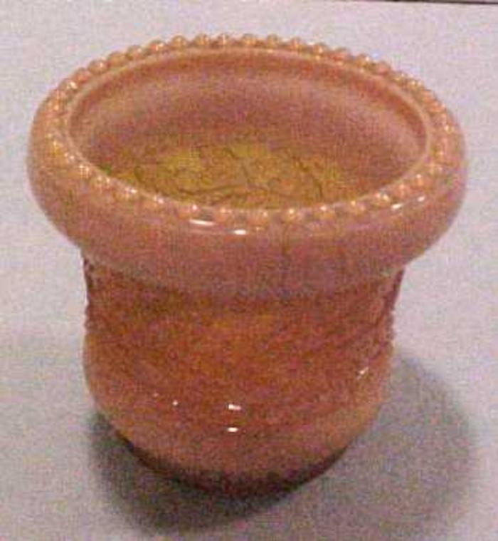 Toothpick Holder, Holly Pattern, Golden Agate