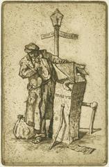 Print, 'Down On His Luck - State III (Final; Edition State); 10/100' (3 Of 3)