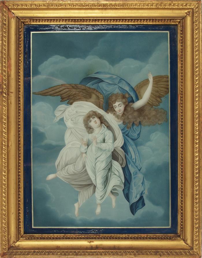 Glass Painting, Angel And Child