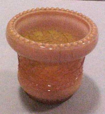 Toothpick Holder, Holly Pattern, Golden Agate