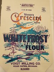Flour Bag, Voigt's Cresent Brand White Frost Flour