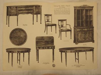 Furniture Plate, Berkey &amp; Gay Furniture Company, The Adelphi Plate II