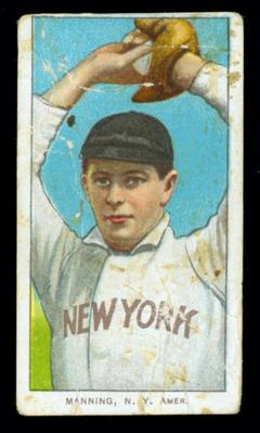 Baseball Card, Rube Manning