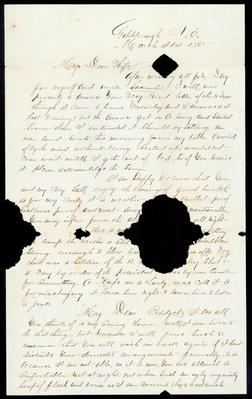 Letter, Patrick Kelly To Bridget Kelly