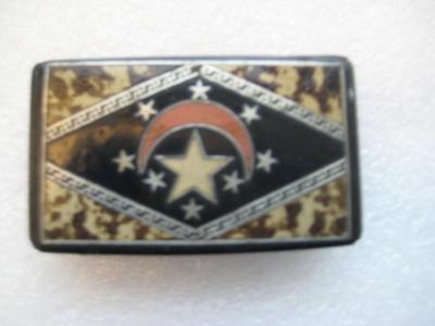 Snuff Box With Star And Crescent Moon