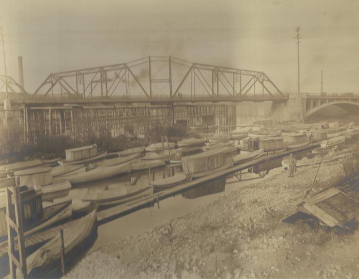 Photograph, Wealthy Street Bridge and Jesiek Boat Company