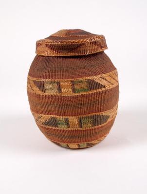 Woven Basket, With Lid