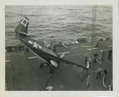 Photograph Crash of an FM2, (Lt. (jg) Shane Hendershot pilot