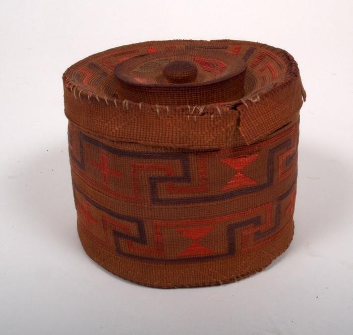 Woven Basket, With Lid