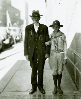 Photograph, G.A.R. Member And Boy Scout