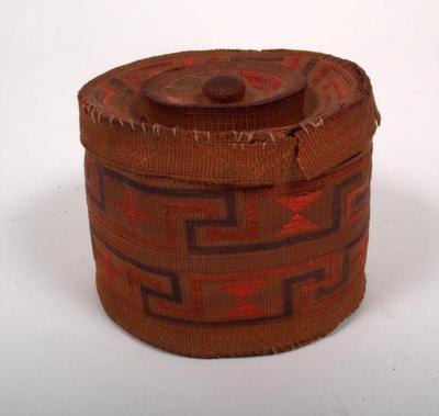 Woven Basket, With Lid