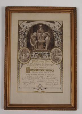 Certificate, Wedding