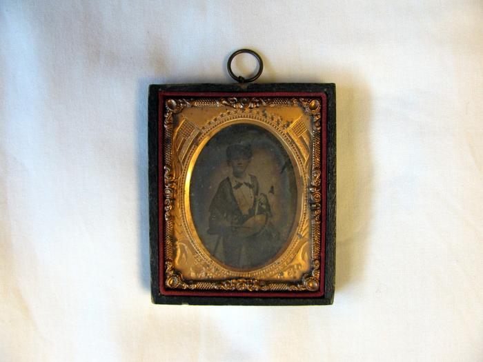 Cased Photograph, Unidentified Drummer Boy