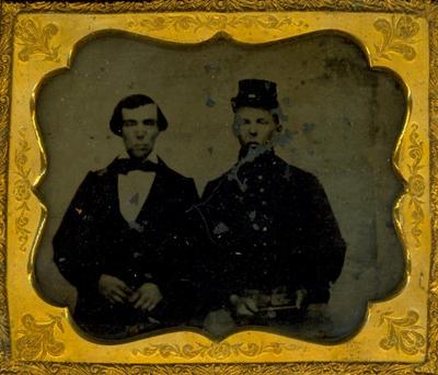 Cased Photograph, Two Unidentified Men
