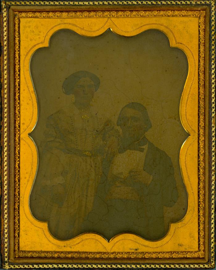 Cased Photograph, Aaron B. Turner And Charlotte A. Richards