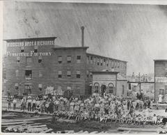 Photograph, Widdicomb Brothers & Richards Furniture Factory, Work Crew Outdoors