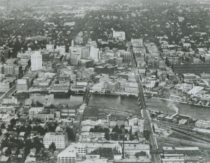 Photograph, Aerial View Of Downtown Grand Rapids