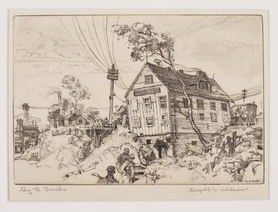 Print, 'by The Tracks - State Iii (final; Edition State)' (3 Of 3)