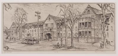 Print, 'barnard Hall (central Michigan Engineering College) -  State Ii (final; Edition State)'