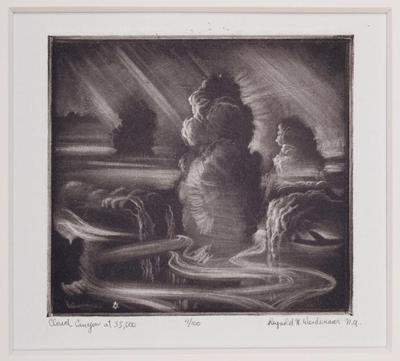 Print, 'cloud Canyon, 32,000 Feet - State Ii (final; Edition  State); 4/100' (2 Of 2)