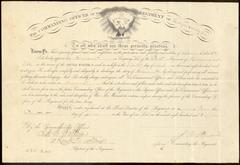 Certificate of Promotion to Sergeant, Abram Adsit