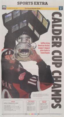 Newspaper, Grand Rapids Press Calder Cup Champs"