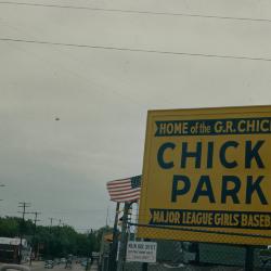 Slide, Sign of "Chicks Park", All-American Girls Professional Baseball League
