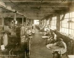 Photograph, Robert W. Irwin Co., Men and Women Painting Furniture