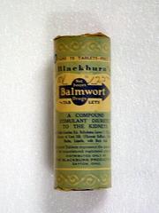 Container, Stimulant Diuretic To The Kidney's 'blackburn's  Balmwort'