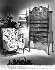 Catalog Advertisement, Kindel Furniture Company, Bonnet Top Highboy