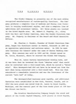 Document, The Kindel Story by David E. Shuart