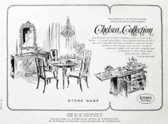 Ad Layout, Kindel Furniture, Chelsea Collection Dining Room Group