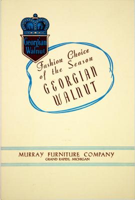 Booklet, Fashion Choice of the Season Georgian Walnut
