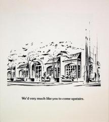 Advertisement Card, We'd Very Much Like You To Come Upstairs
